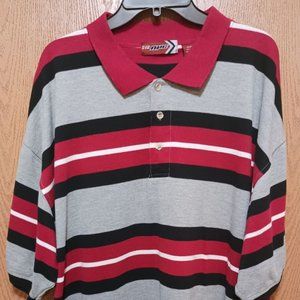 (2)-212 NYC(Polo Shirts)-(Red/Gray/Black)-(Blue/Red/White)-(Pre-owned)-(5XL)-$30